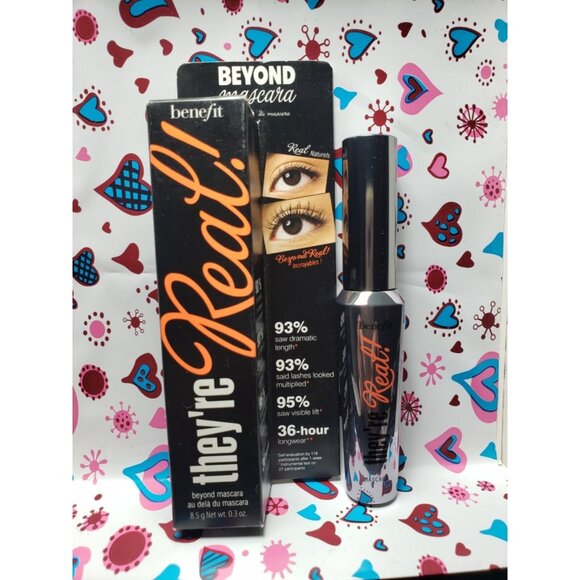 Benefit Cosmetics They're Real! Lengthening Mascara 0.3 oz. Black Full Size - Picture 1 of 6